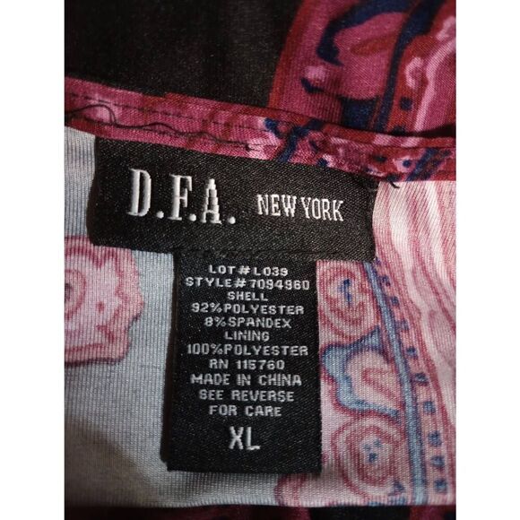 D.F.A New‎ York Shirt Junior Extra Large Sleeveless Ruffle VNECK Y2K - Picture 6 of 7